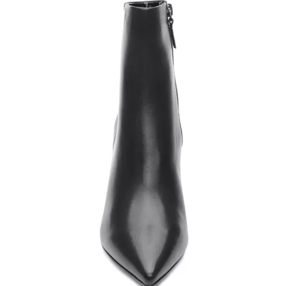 SANCTUARY Women's Pacer Pointed Toe Wedge Booties. Size 10. Color Black. - Picture 3 of 12